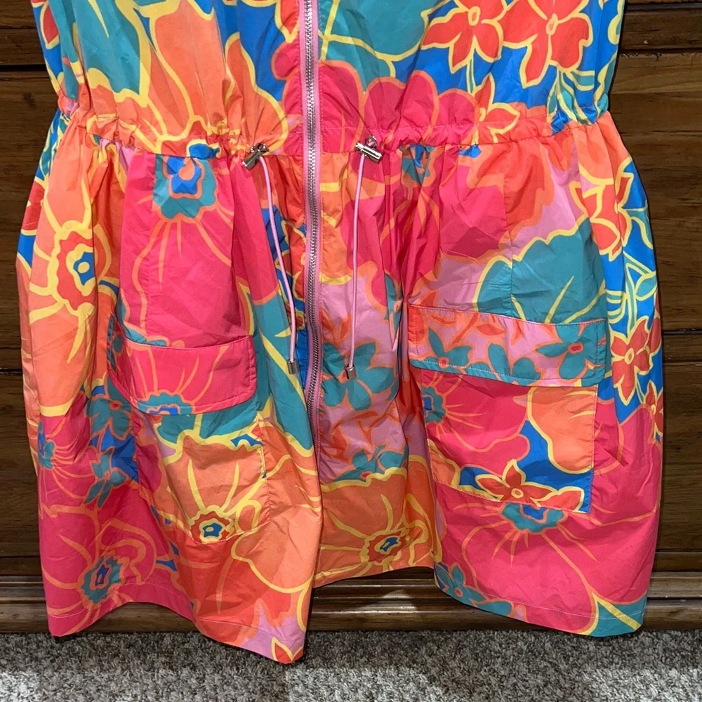 KARLIE Large Floral Weekend Cinch Waist Dress Size M -Super flattering and cute! - Picture 7 of 15